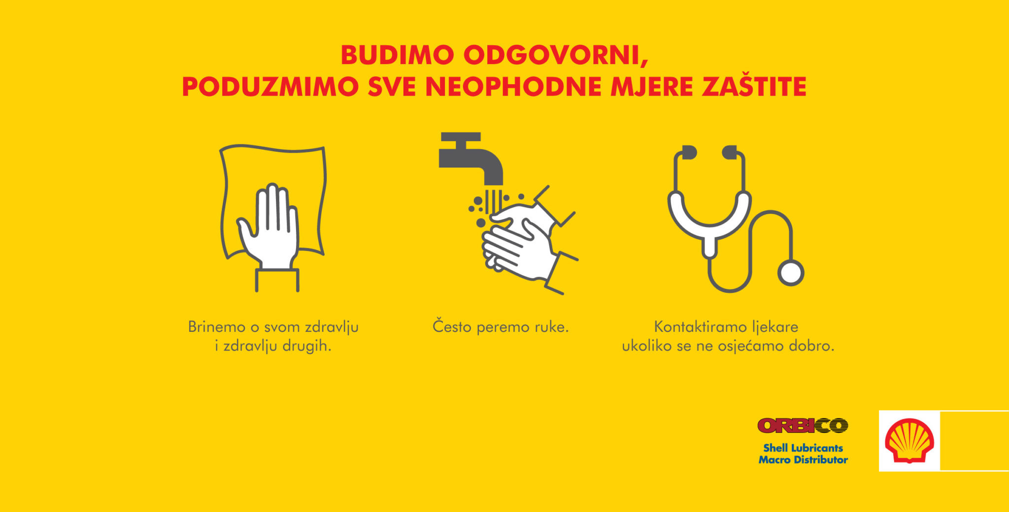 Orbico, Shell-ov makrodistributer zvanično saopštenje